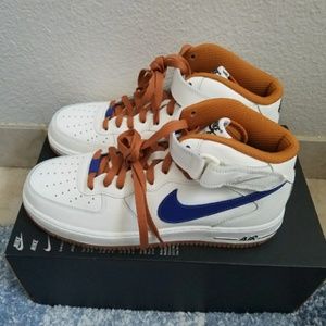 Nike Air Force 1 Mid LV8 '07 White and Blue sz 10